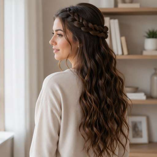 Half-Up Crown Accent hairstyle photo preview