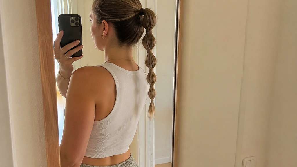 Bubble Braided Ponytail hairstyle