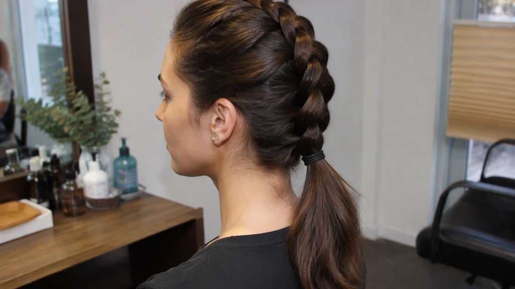 Dutch Braid Ponytail hairstyle