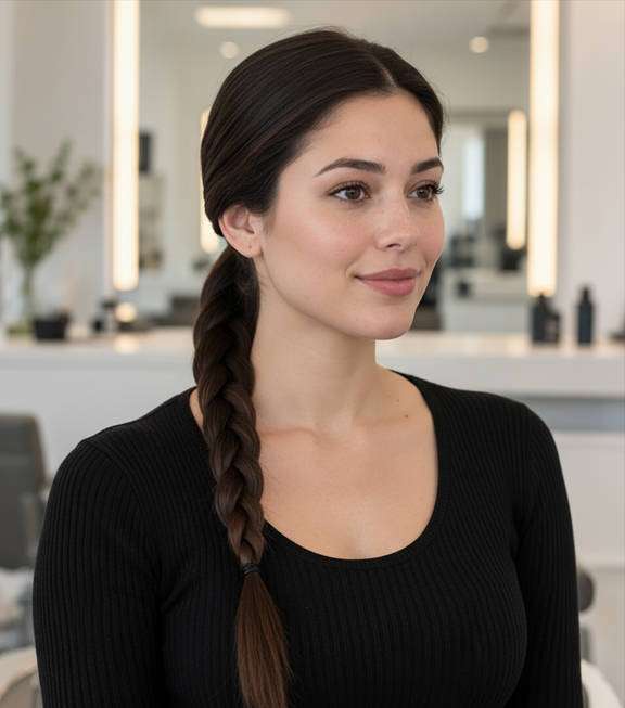 Classic Three Strand Ponytail hairstyle preview