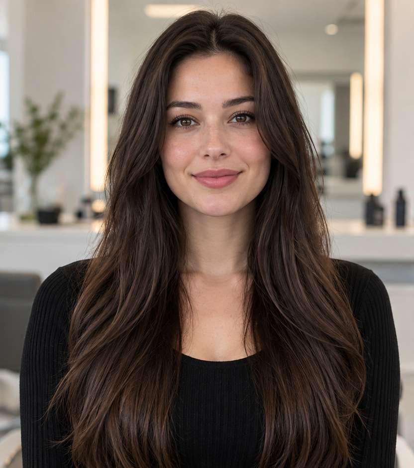 Original hairstyle before editing
