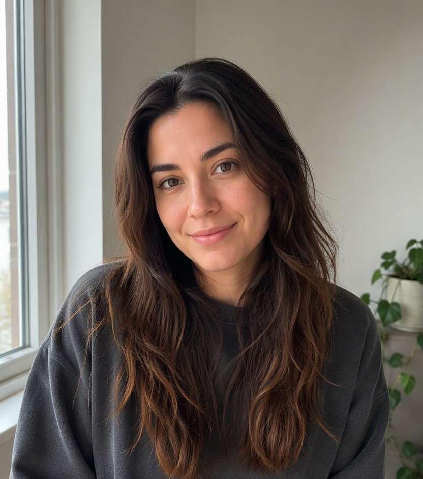 Original hairstyle before editing