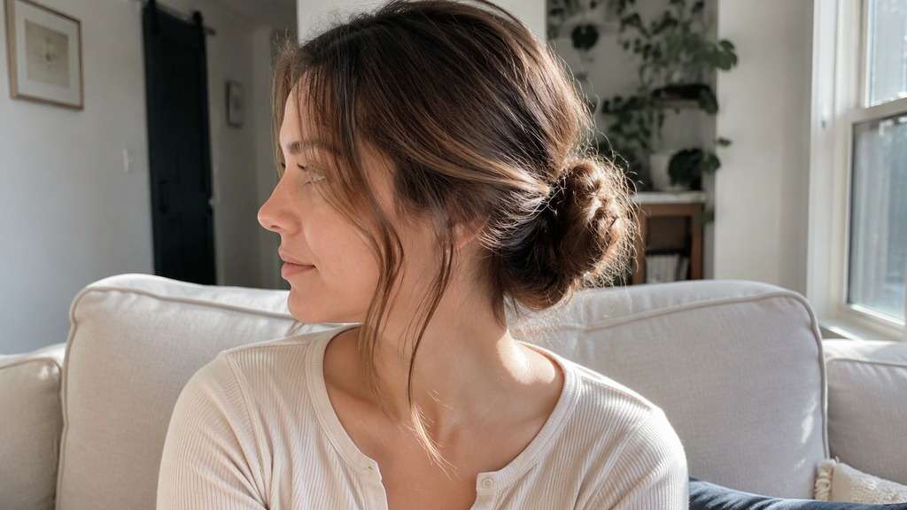 Soft Romantic Bridal Bun hairstyle
