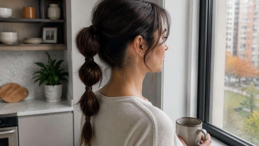 Low Bubble Ponytail hairstyle