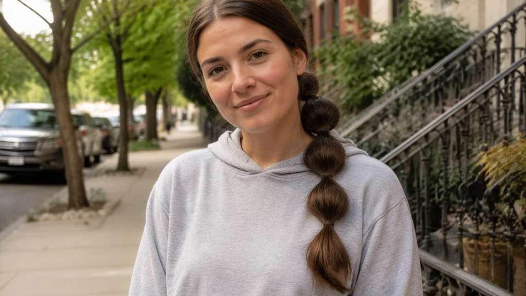 Side Bubble Ponytail hairstyle