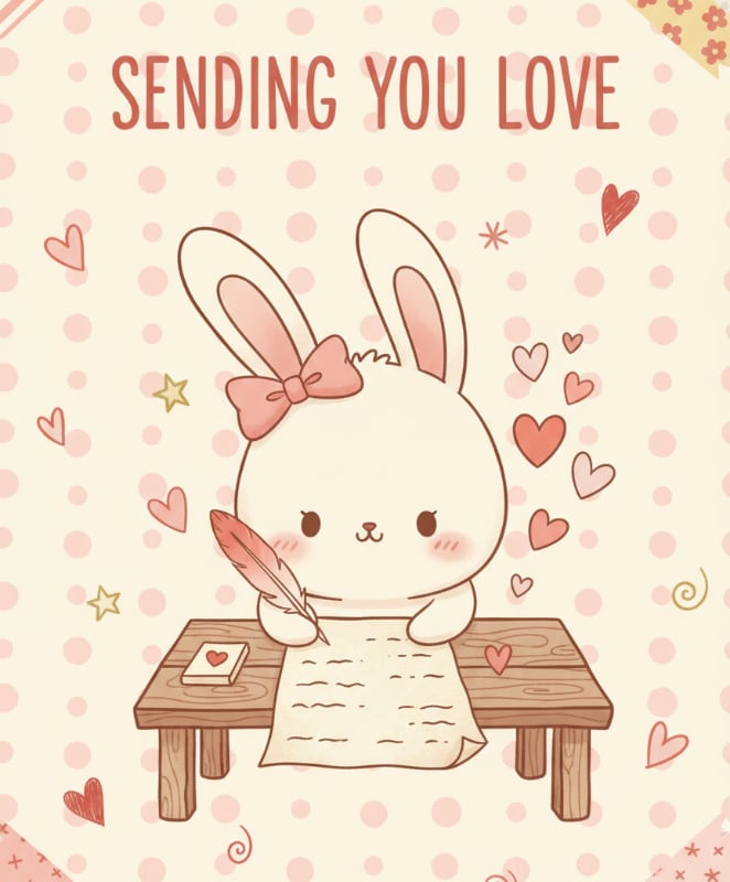 Bunny Love Note