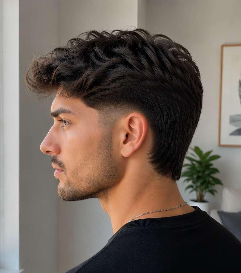 Burst Fade haircut after photo