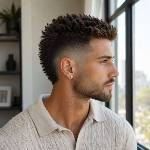 Burst Fade Mohawk Shape hairstyle preview
