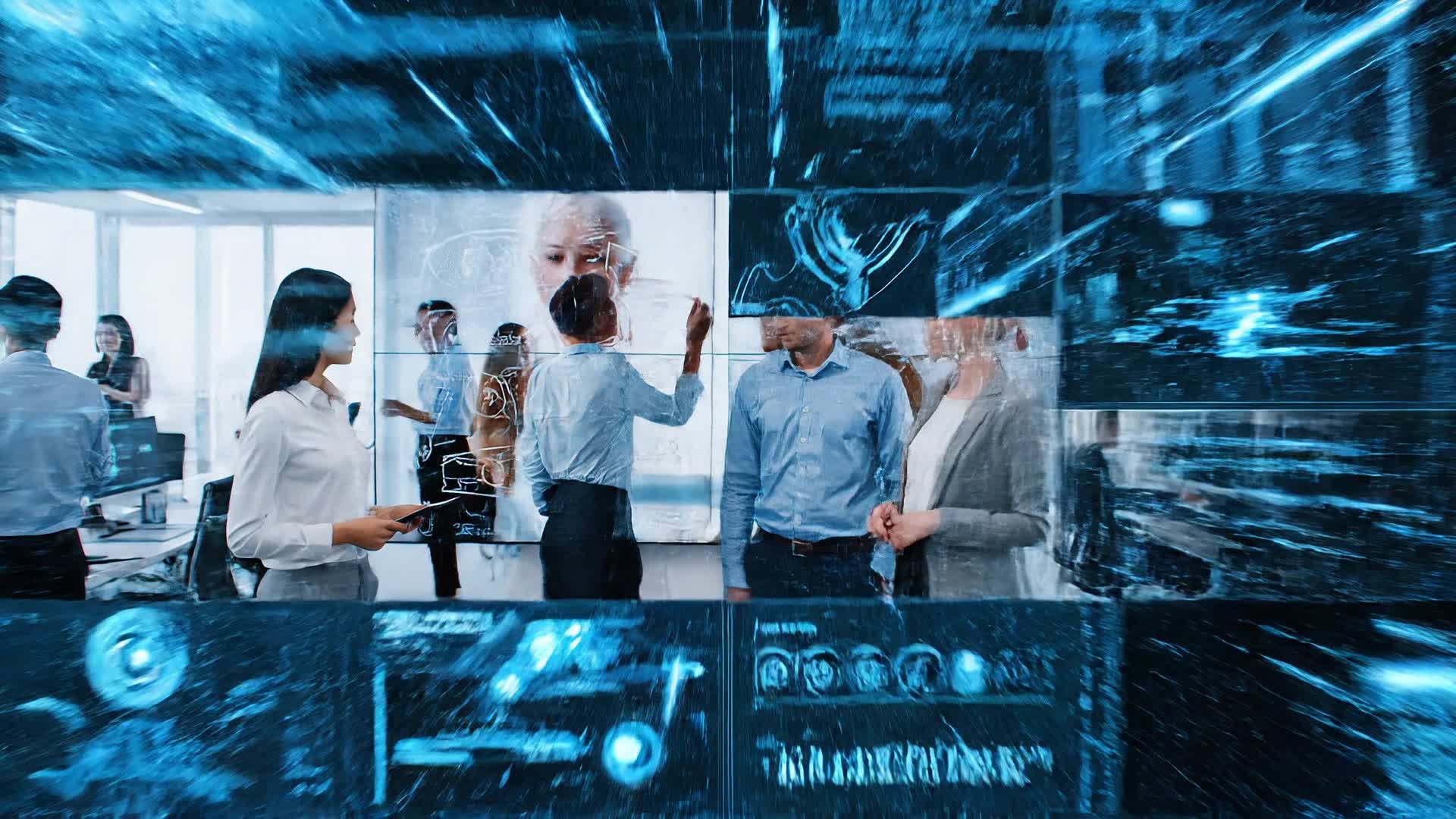 Corporate photo turned into dynamic video