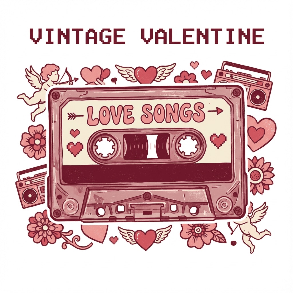 Cassette tape love clipart