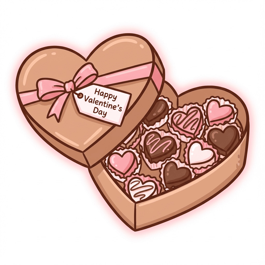 Chocolate box gift clipart
