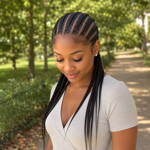 Classic Six Straight Backs hairstyle photo preview