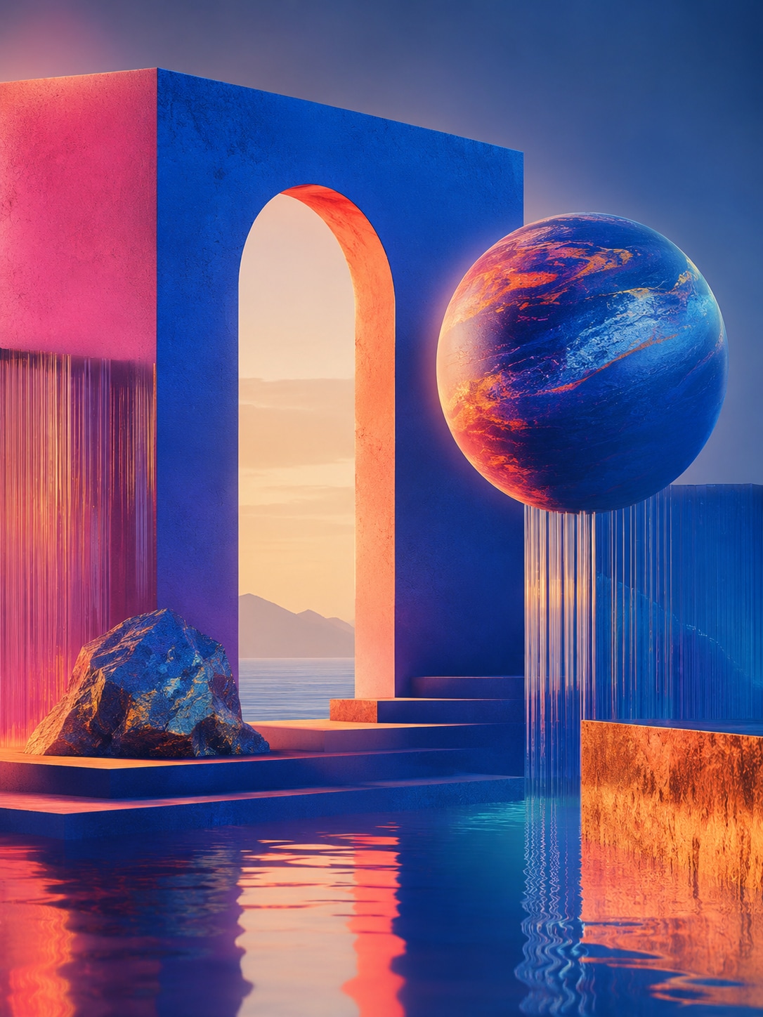 Animated cover art AI video example