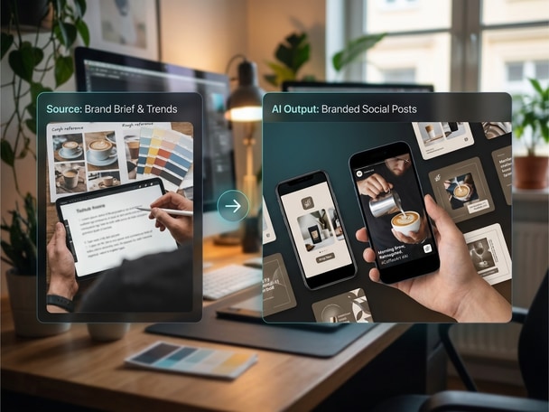 Use AI to create original branded social media posts