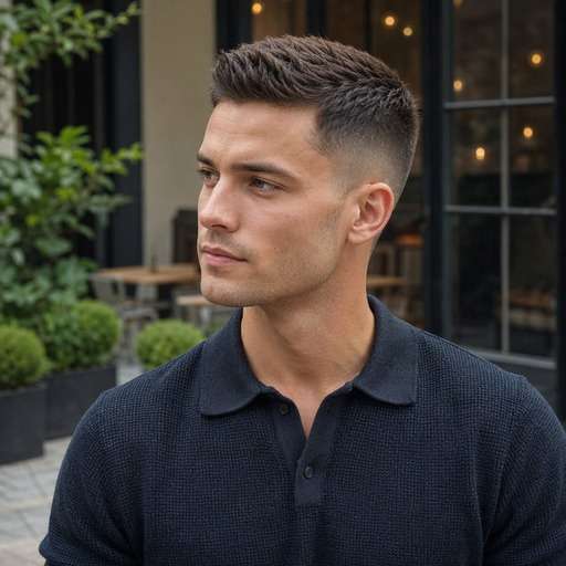 Crew Cut With Side Texture hairstyle preview