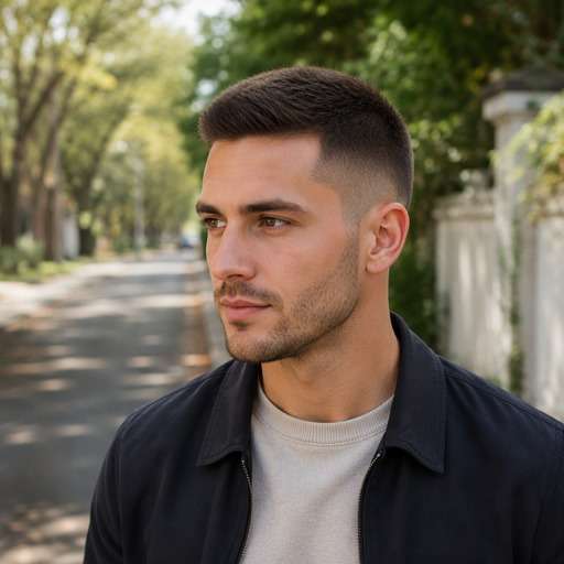 Crew Cut With Clean Edge hairstyle preview