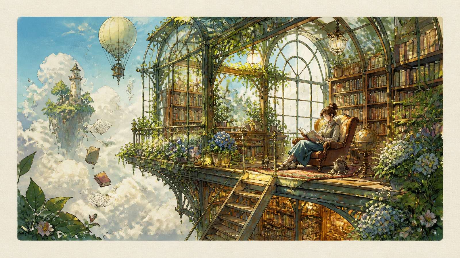 Detailed imaginative editorial illustration representing DALL-E creative generation