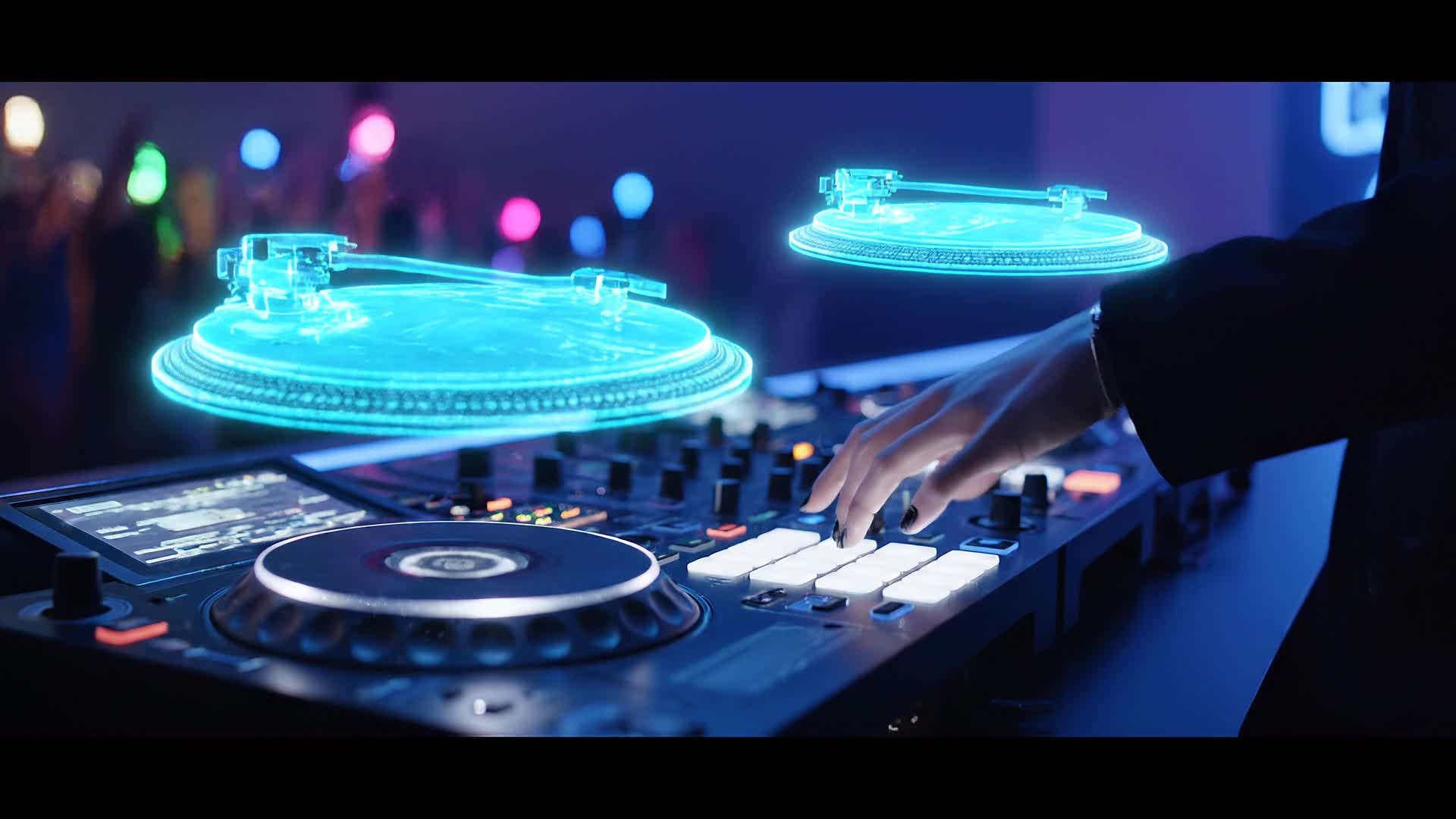 DJ intro logo animation