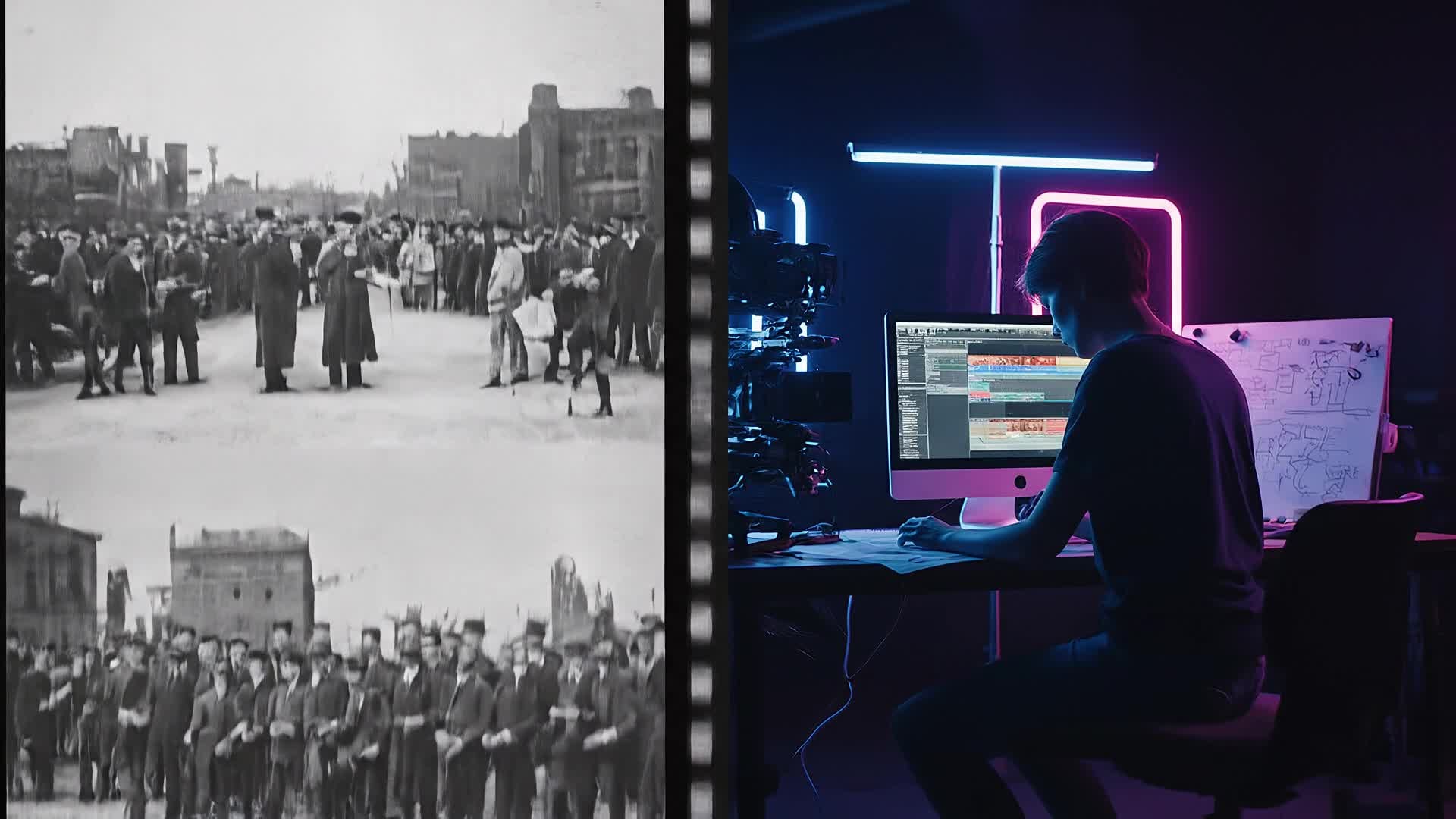 AI turning photo into motion scene