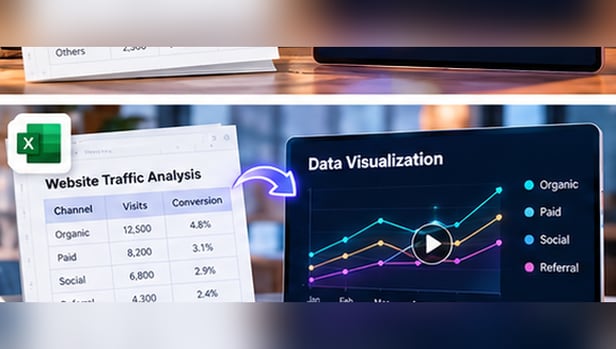 Present Survey and Research Results Visually with an Excel spreadsheet and video visualization