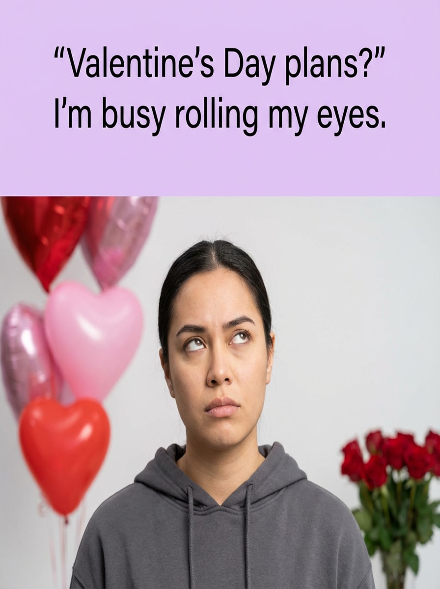 Eye Roll Valentine Meme