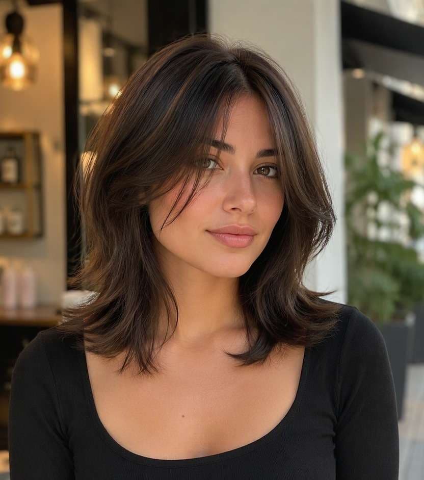 Layered Lob Face Frame hairstyle preview