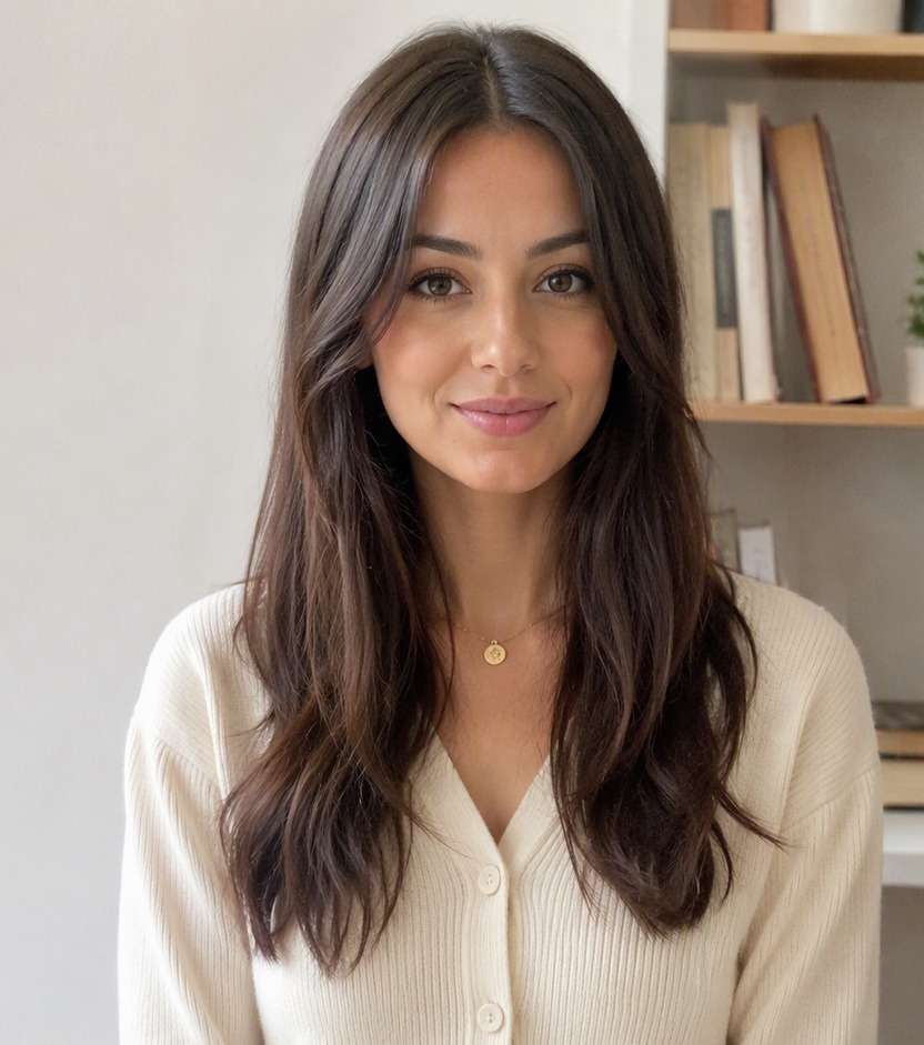Original hair before hairstyle preview