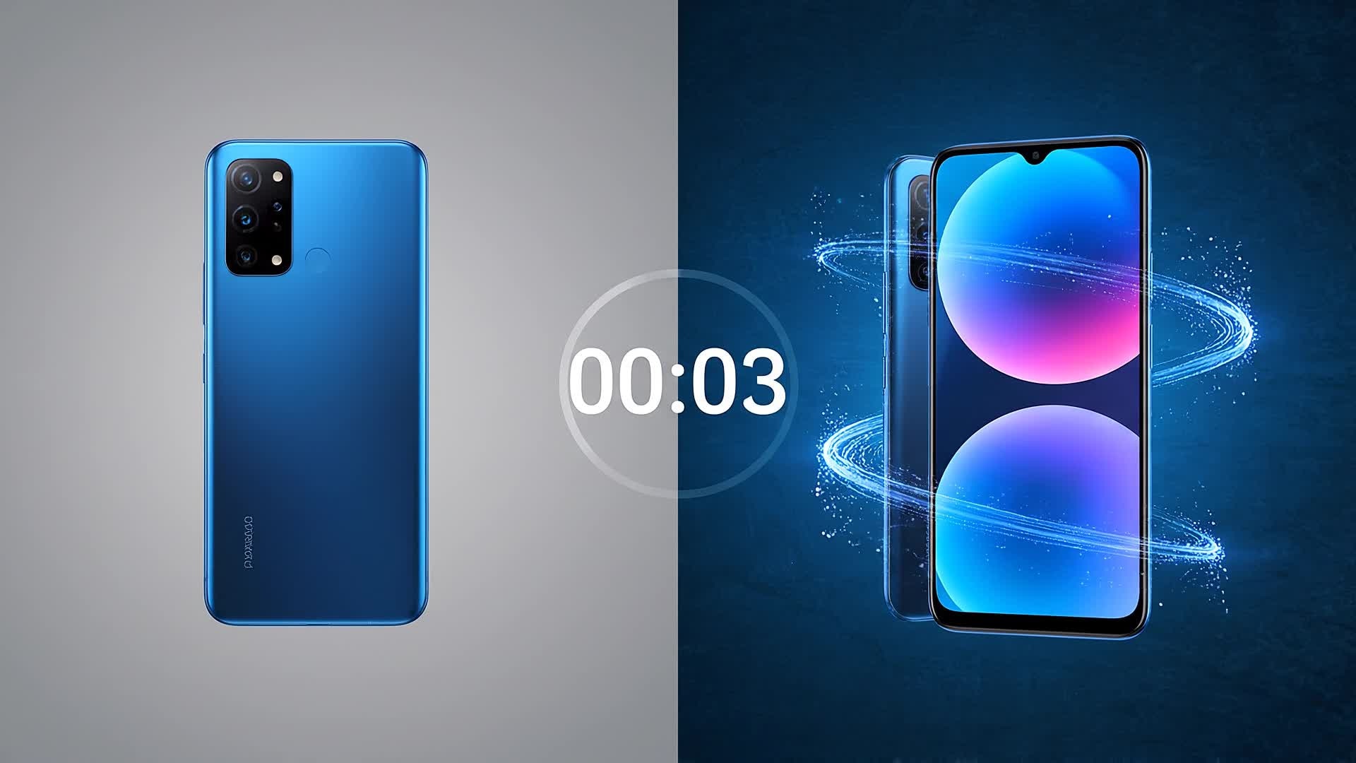 Before and after of static image turned into dynamic motion ad