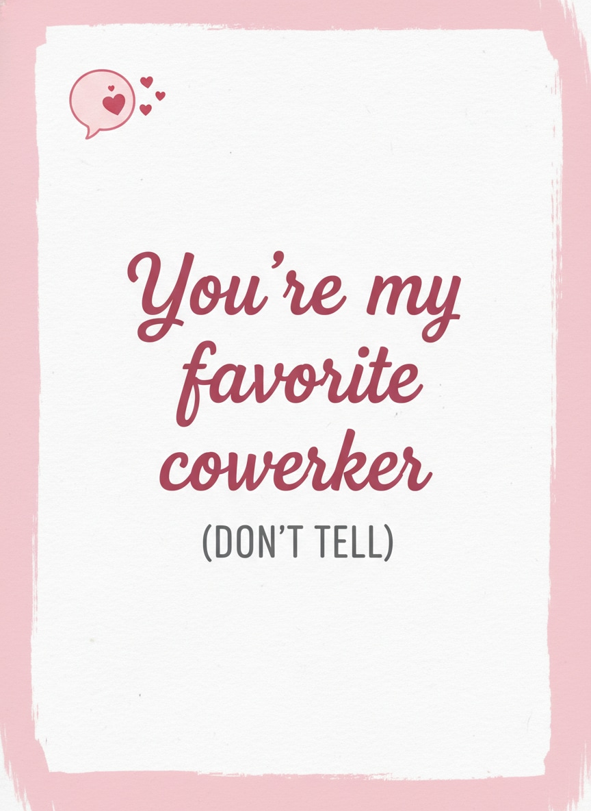 Favorite Coworker Secret Card