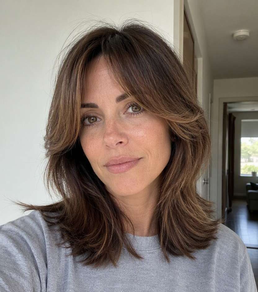 Center Feathered Fringe