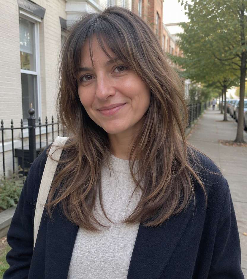 Feathered Bangs with Layers