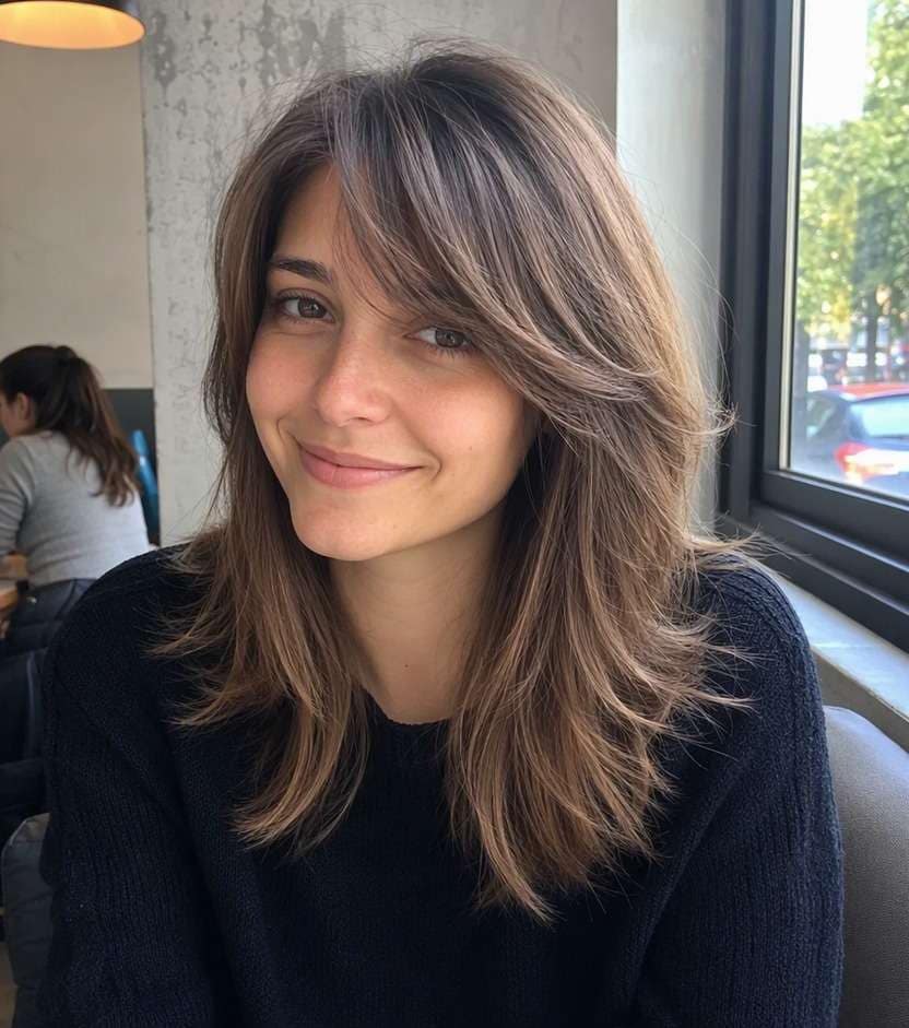Feathered Side Bangs