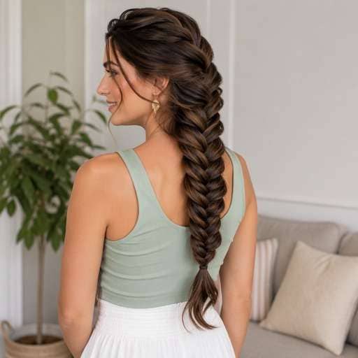 Chunky Pancaked Fishtail hairstyle photo preview