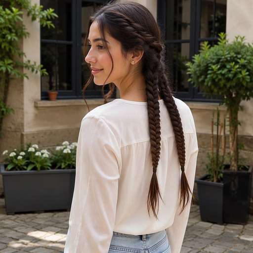 Double Fishtails hairstyle photo preview