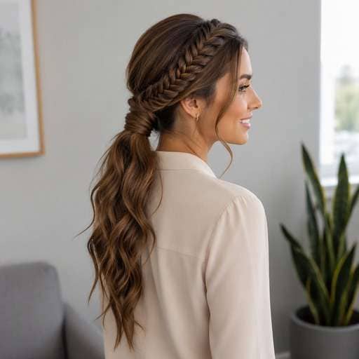 Fishtail Crown Accent hairstyle photo preview