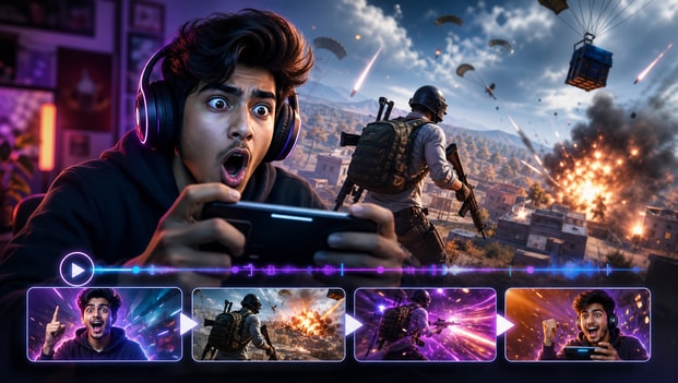 Format analysis for free fire trending shorts in Media.io Viral Studio