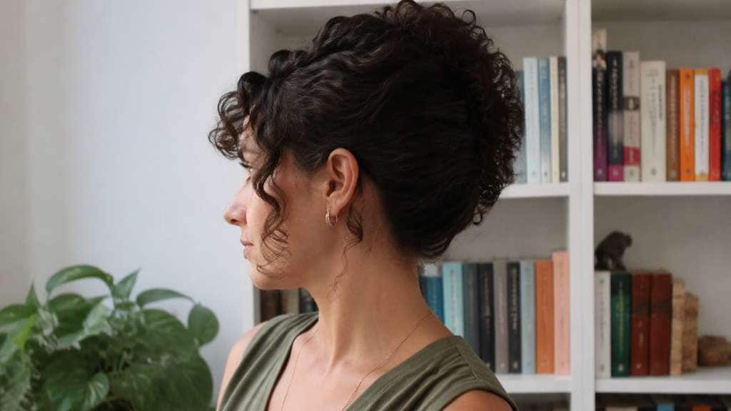 Curly French Twist hairstyle