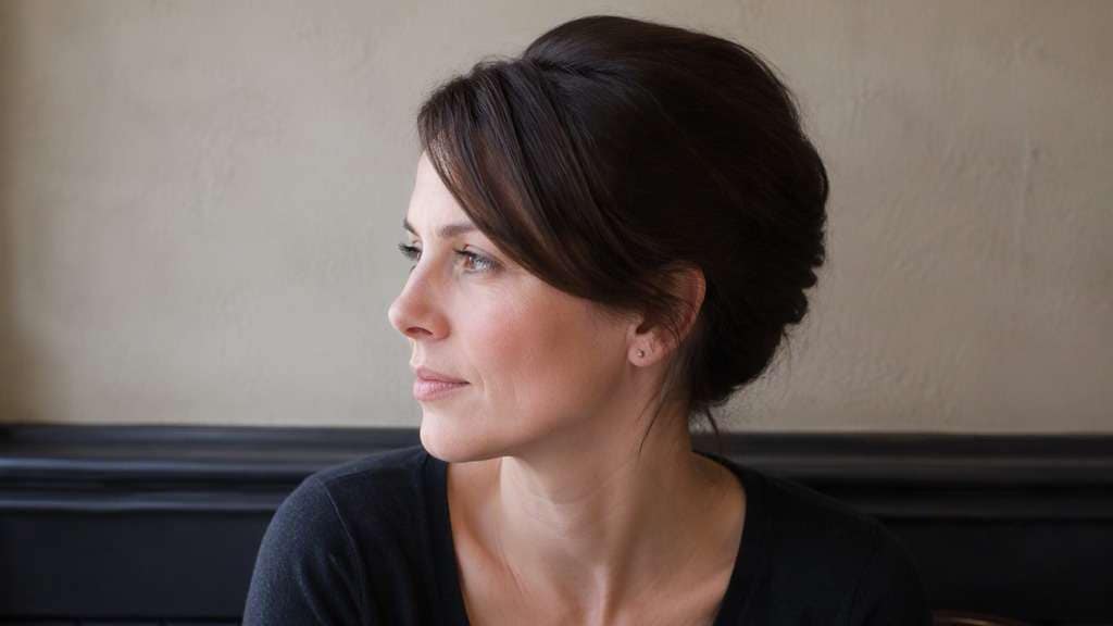 French Twist With Side Sweep hairstyle