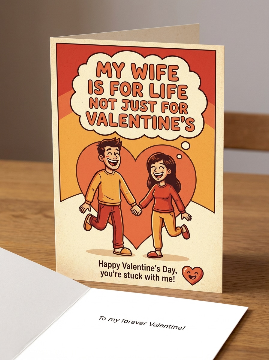 Funny Valentine Card Message for Wife