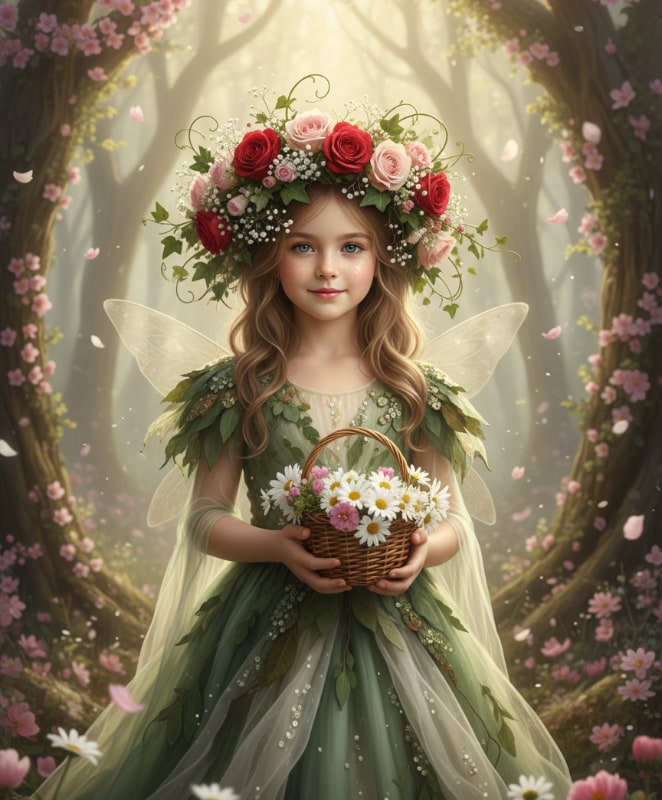 Gemini Flower Crown Fairy Forest 10