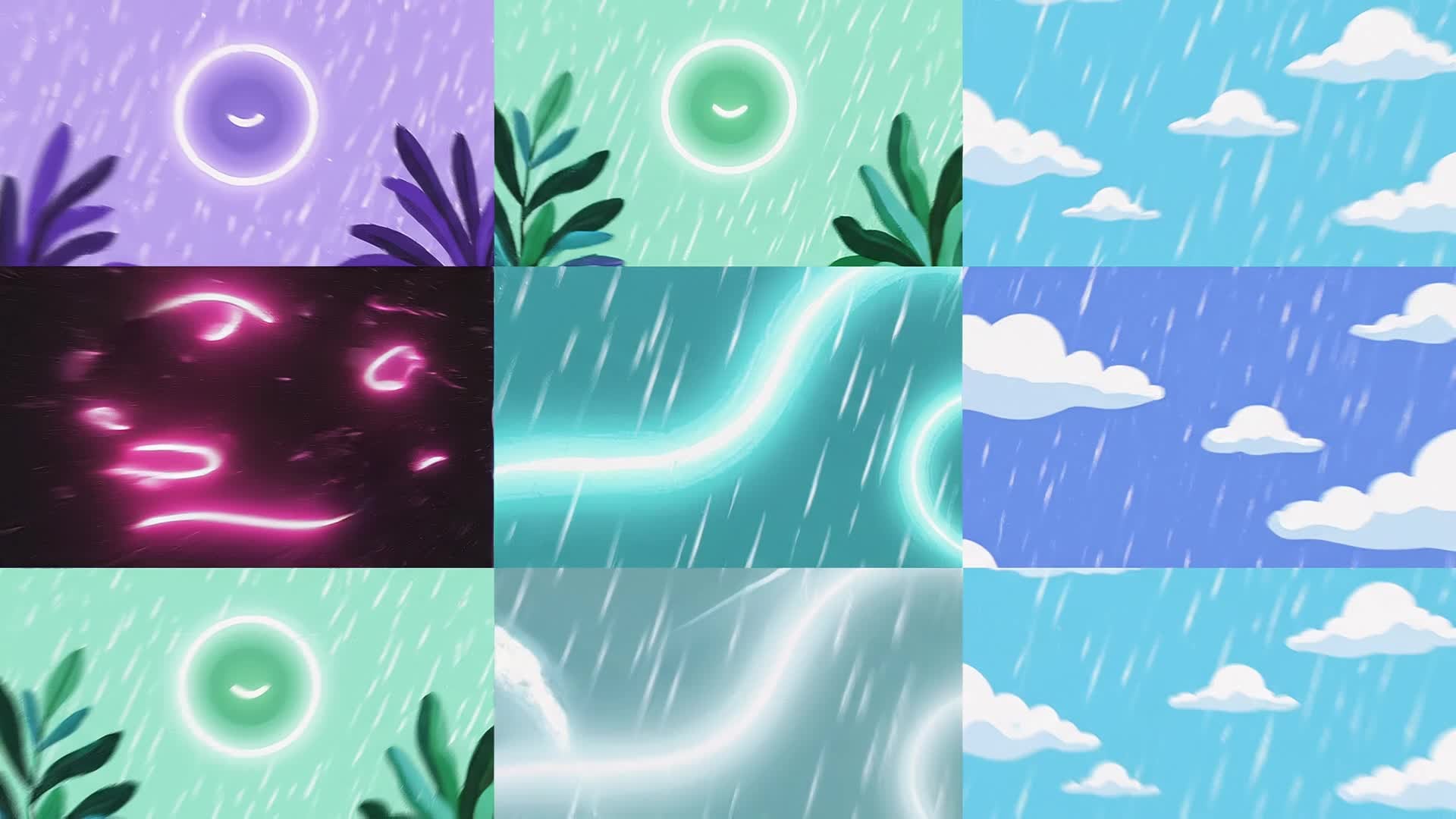 AI-generated animated photo collage