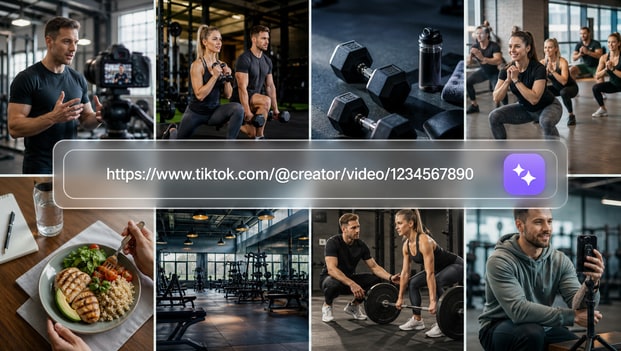 Gym social media post ideas trend discovery in Media.io Viral Studio