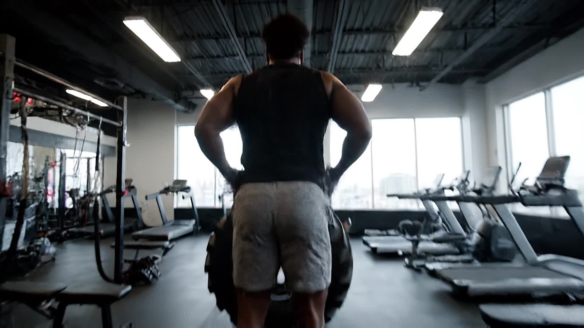 AI generated workout montage from images