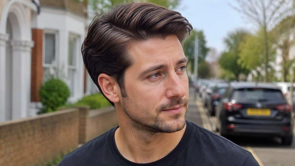 High Volume Side Part hairstyle