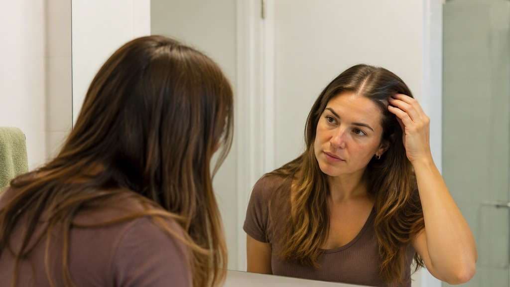 Low Volume Middle Part hairstyle