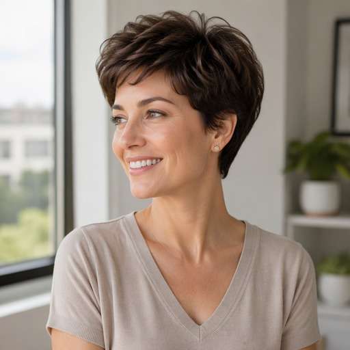 Rounded Short Hair hairstyle photo preview