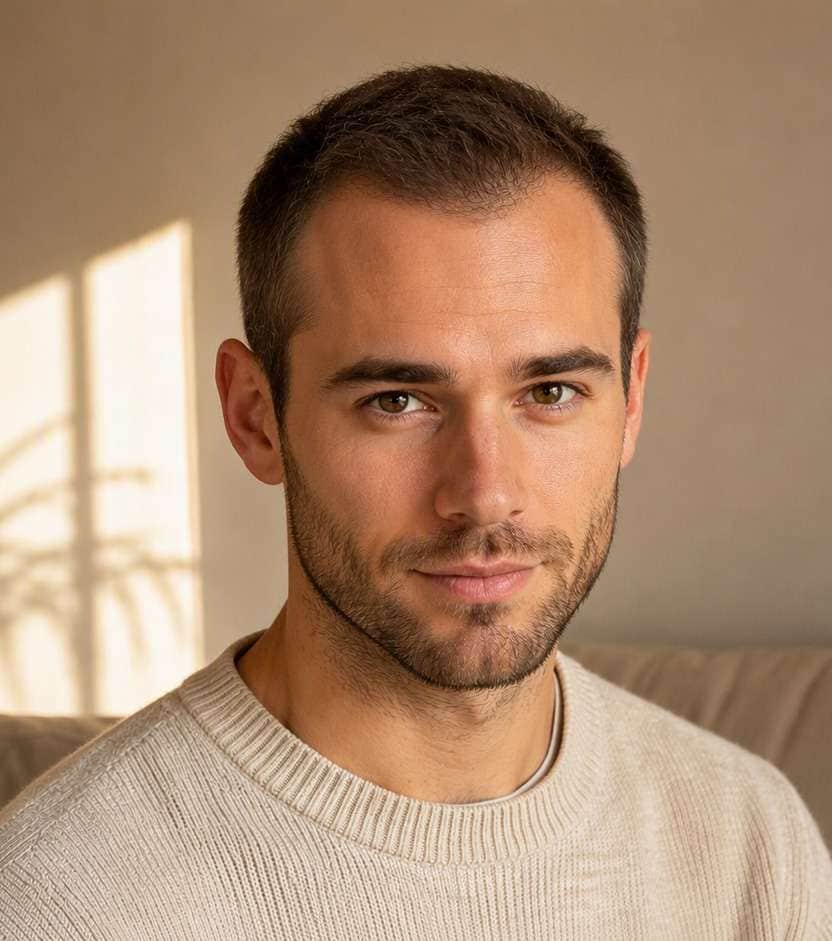 Hairline Fixer after hairstyle try on