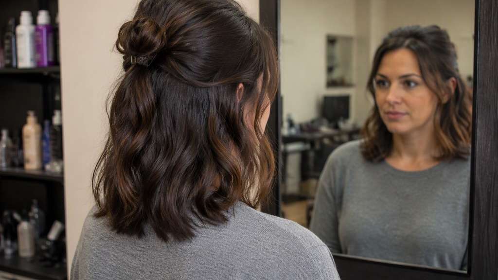 Half Up With Soft Waves hairstyle