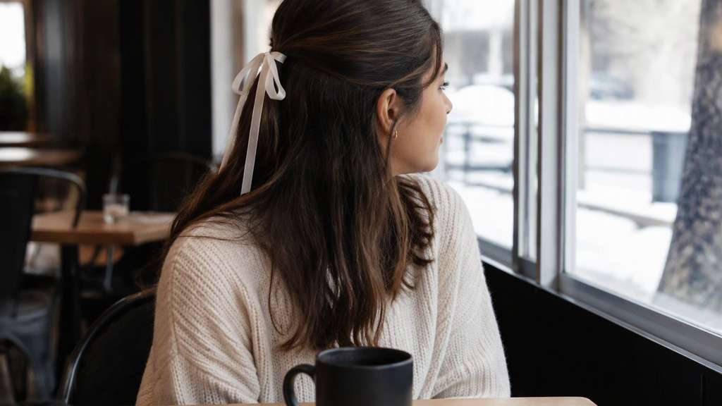 Ribbon Half Up Hairstyle hairstyle