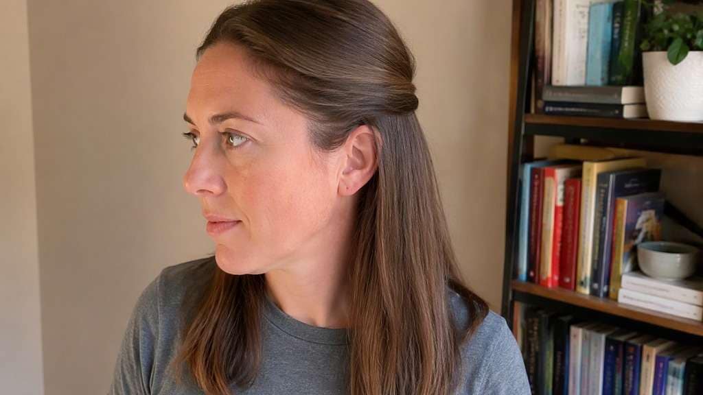 Sleek Half Up Style hairstyle
